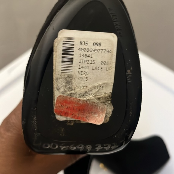 Prada Lace Up Suede Platform Bootie - Picture 5 of 5